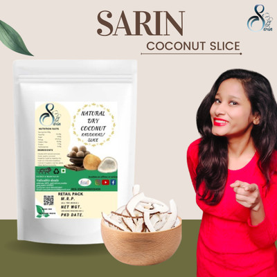 Sarin Coconut Flakes /Slice Pack Enjoy Every Festival Dry Copra(1 x 500 g)