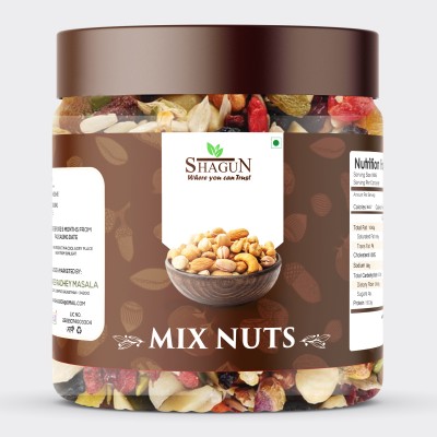 Shagun Fresh and Dry Fruits Nutmix 1KG | Mix Seeds and Dry Fruits for eating, (1kg) Almonds, Cashews, Raisins, Apricots, Kiwi(1 kg)