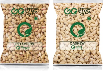 Goshudh Pista (Pistachios) 500g & Kaju (Cashew) 250g Combo Pack (750 g) Pistachios, Cashews(2 x 375 g)