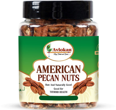 Avlokan Premium Jumbo Size Raw Pecan Nuts Natural, Healthy Superfood Snack Pecans(1 x 100 g)