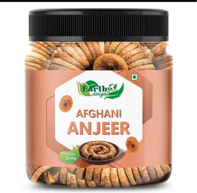 EARTH DELIGHT Premium Dried Afghani Anjeer 250GM Dry Figs for Weight Management Figs(1 x 250 g)