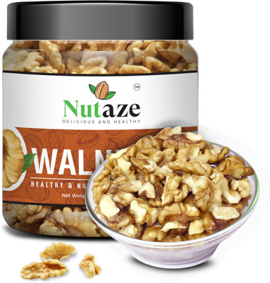 Nutaze Kashmiri Gold Walnut Kernels (Without Shell) 200g | Superfood for Heart & Brain Walnuts(1 x 200 g)