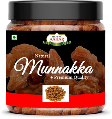 Nature Aahar Raisins With Seeds (Large Munakka) Superior Quality, Grade- King Size Raisins ( Raisins(1 x 200 g)