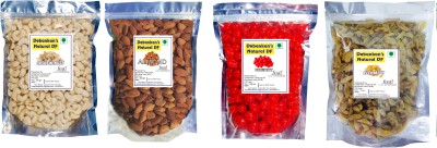 Debankan's Natural DF Combo Pack (4 x 100 g) Cashews,Almond, Raisins, Cherries Cashews, Almonds, Cherries, Raisins(4 x 100 g)