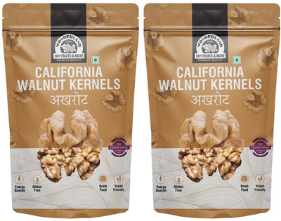 WONDERLAND Foods California Walnut Kernels (Akhrot Giri) Pouch 1Kg Walnuts(2 x 0.5 kg)