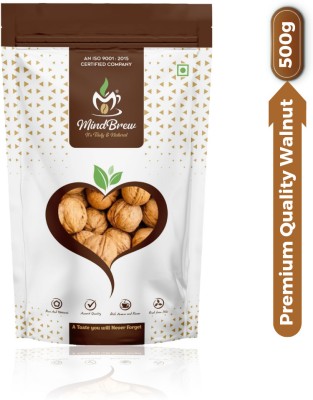 MindBrew Premium Quality Inshell Walnuts 500 grams /Akhroat 500 grams| California Inshell Walnuts(2 x 250 g)