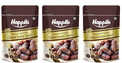 Happilo Premium International Queen Kalmi Dates ,200 g x Pack of 3 Dates(3 x 200 g)