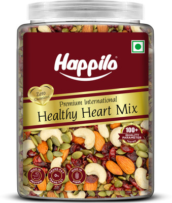 Happilo Premium Healthy Heart Mix Jar, Salted pumpkin, Almonds, Cranberries, Cashews, Amla(1 x 900 g)