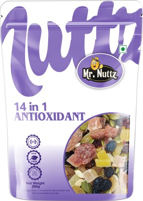 Mr.Nuttz 14 in 1 Antioxidant Special Trail Mix 200g, Mixed Fruits, Nuts, Berries & Seeds- Assorted Seeds & Nuts(200 g)