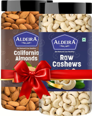 Aldeira Natural Dry Fruits Combo Almonds 200gm + Cashews 200gm (200g Each) Almonds, Cashews(2 x 200 g)