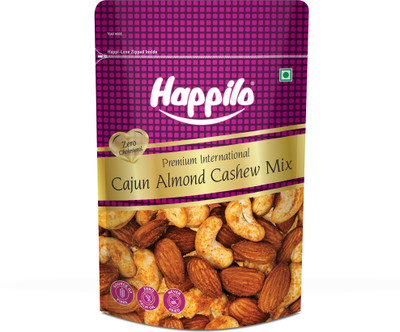 Happilo Premium International Cajun Mix Almonds, Cashews(1 x 160 g)