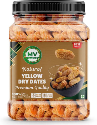Mv platter Yellow Dry Dates Chuara Kharak premium peela A1 sukha khajoor Dates 500gm Dates(1 x 500 g)