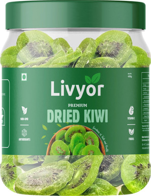 LIVYOR Premium Dried Kiwi | Dry Fruits Kiwi(1 x 400 g)