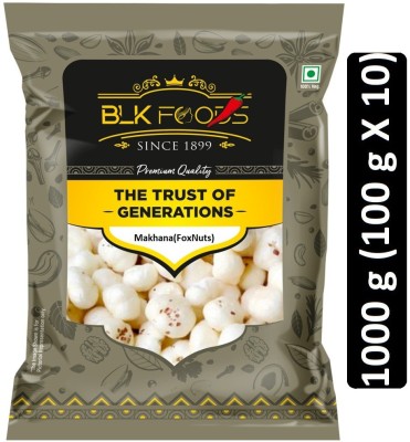 BLK FOODS Daily Makhana (Foxnuts) 1000g Fox Nut(10 x 100 g)