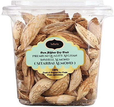 Aafarin INSHELL ALMOND ( SITARBAI ALMOND / KAGZI BADAM ) (500 gram) Almonds(1 x 500 g)