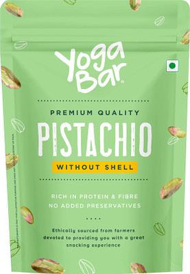 Yogabar Premium Pista Without Shell 100g High in Protein & Fibre Pistachios(1 x 100 g)