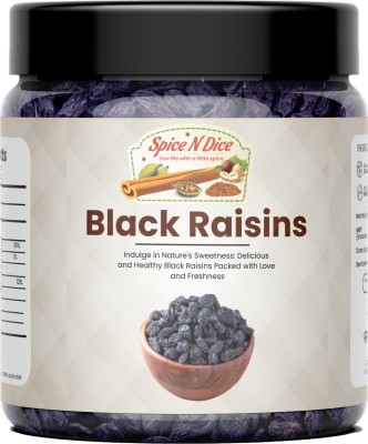 spice n dice Black Raisins 200gm | Famed Seedless Kismis Raisins(200 g)