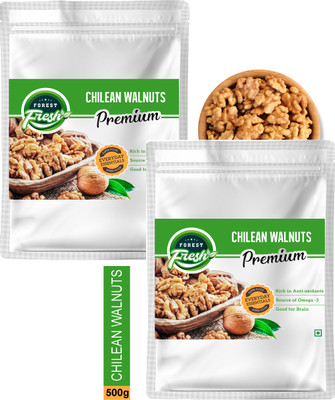 Forest Fresh Premium Chilean Extra Light Walnuts without Shell (Akhrot) - 500 gm Walnuts(2 x 250 g)