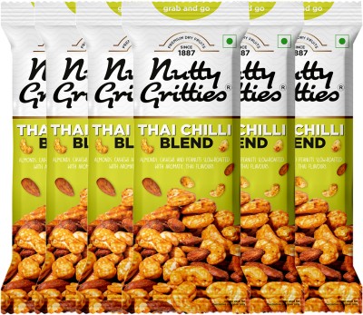 Nutty Gritties Grab and go Thai Chilli Blend Almonds, Cashews(6 x 40 g)