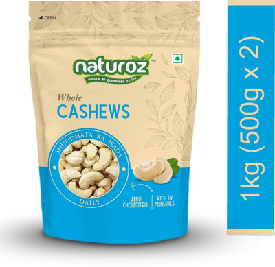 Naturoz Daily Whole Cashews(2 x 500 g)