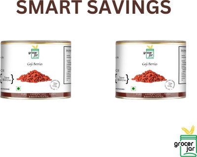 GROCERJAR Pure Handpicked Fresh Goji Berry Goji Berries(2 x 200 g)
