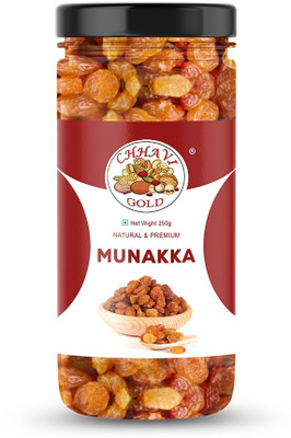 CHHAVI GOLD 100GM PREMIUM MUNAKKA Raisins(1 x 250 g)