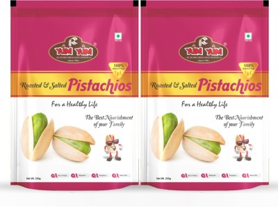 YUM YUM Roasted & Salted Pista (Pistachio Nut) - 500g Pistachios(2 x 250 g)