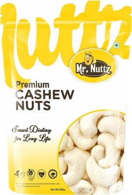 Mr.Nuttz Premium Whole Kaju Nut Dry Fruits - Cashews(500 g)