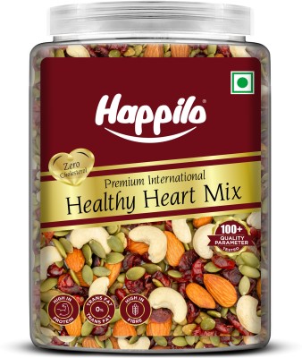 Happilo Premium Healthy Heart Mix Jar, Salted pumpkin, Almonds, Cranberries, Cashews, Amla(900 g)