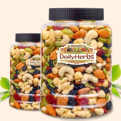 DAILYHERBS Premium Mewa Mix | Almonds, Cashews, Raisins, Apricots, Dates, Assorted Seeds & Nuts(1 kg)