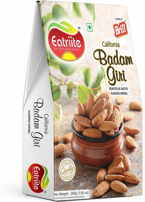Eatriite California Badam Giri (Roasted & Salted Almond Kernel Almonds(1 x 200 g)