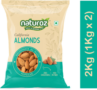 Naturoz Popular California Almonds(2 x 1 kg)