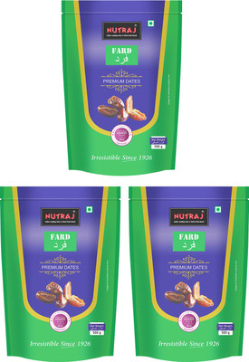 Nutraj Premium Fard Dates 1.5 Kg (500g X 3), Fard Khajoor, Dry Fruits Dates(3 x 500 g)