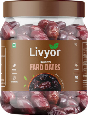 LIVYOR Premium Fard Dates Dry Fruits Dates(1 x 400 g)