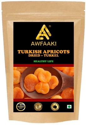 AWFAAKI Turkish Apricots | Dried Seedless Apricot | Turkel | Dry Preemium Jumbo Khumani Apricots(250 g)