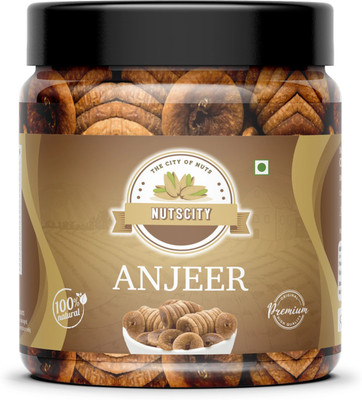 NUTSCITY Premium Anjeer Dry Fruits | Natural Sun-Dried Figs | Rich in Fiber & Calcium Figs(1 x 250 g)