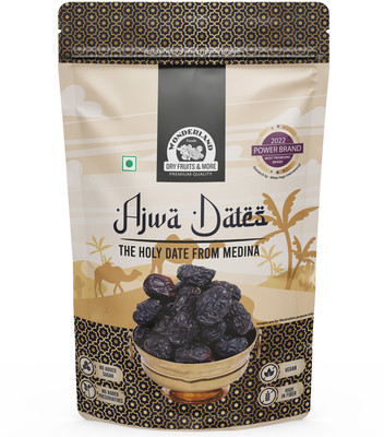 WONDERLAND Foods - Ajwa Dates 200g | Organic Soft & Handpicked | Khajoor | Khajur | Dry Dates(200 g)