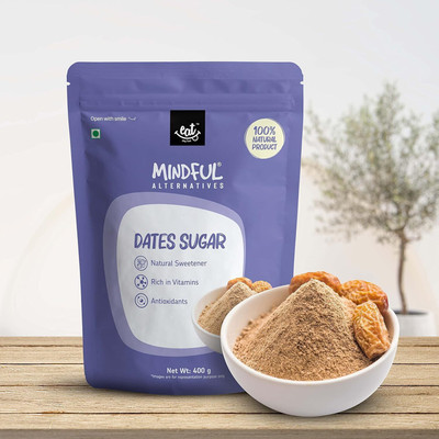 Eat Anytime Organic Dates Sugar Powder | Natural Sweetener | Rich Vitamins & Minerals Dates(1 x 400 g)