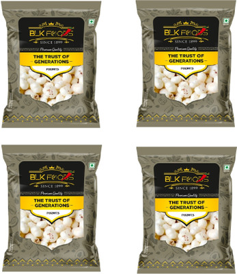 BLK FOODS Daily 400g Makhana (Foxnuts) | Regular Lotus Seed Pop Fox Nut(4 x 100 g)