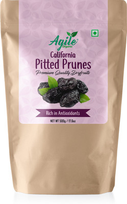 Agile Organic California Pitted Prunes 500g Prunes(1 x 500 g)
