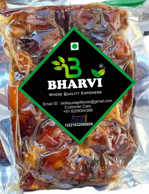 Bharvi Dates with Seed,Arabian Dates Dry Fruits Dates (Pack of 2) Dates (1 kg) Dates(2 x 500 g)