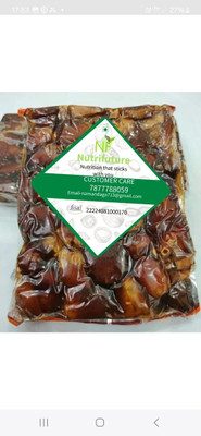 NUTRIFUTURE Dates with Seeds | Vaccum Pack Khajur | Arabian Dates| Pin Khajoor | Dry Fruits Dates(1 x 800 g)