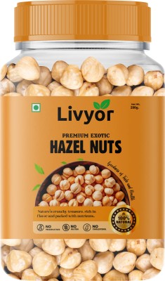 LIVYOR Exotic Turkish Hazelnuts Kernels | Dry Fruits Hazelnuts(200 g)