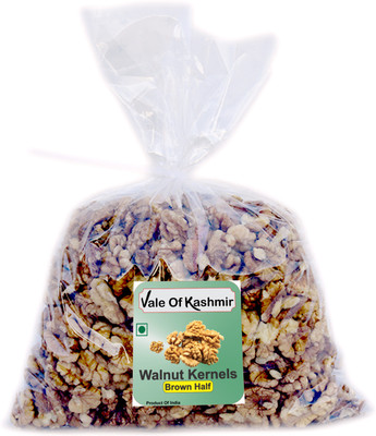 vale of kashmir Walnuts Without ShellWlnut Kernels Brown Halves Kashmiri Walnuts(2 x 0.5 kg)