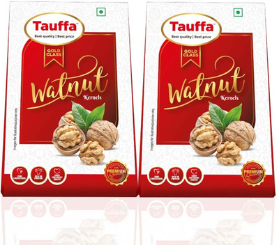 Tauffa Premium Raw Walnut Kernels – Healthy Snack, Rich in Omega-3 & Antioxidants Walnuts(2 x 250 g)