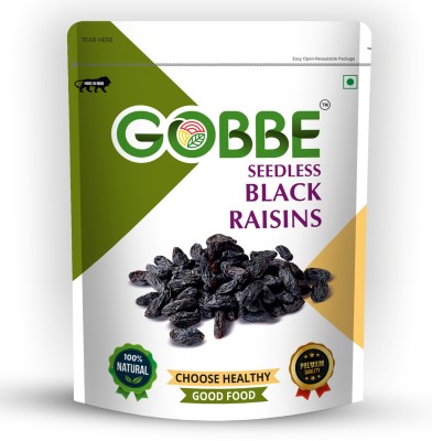GOBBE Seedless Black Raisins/Kali Kishmish 200 gm (200 * 1) Raisins(200 g)