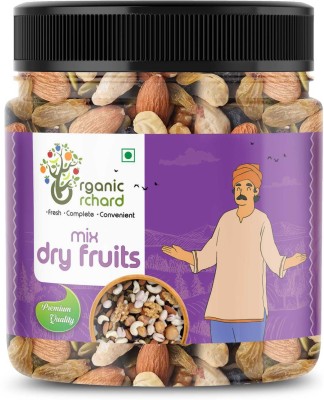 organic orchard Premium Mix Dry Fruits Almonds, Apricots, Cashews, Dates, Figs, Pistachios, Raisins, Walnuts(250 g)