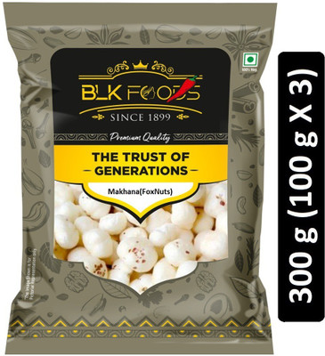 BLK FOODS Daily Makhana (Foxnuts) 300g Fox Nut(3 x 100 g)