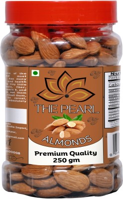 The Pearl PREMIUM NATURAL CALIFORNIA ALMONDS JAR 250gm II BADAM Almonds(250 g)