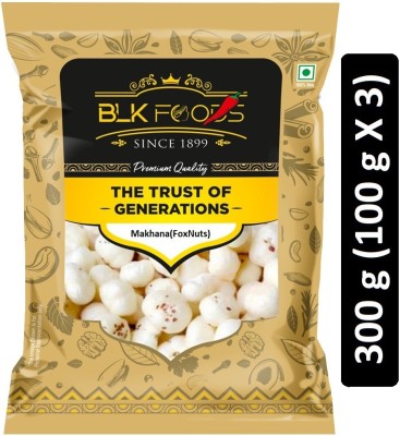 BLK FOODS Select Makhana (Foxnuts) 300g Fox Nut(3 x 100 g)